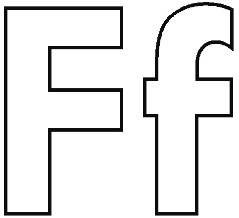 Letter F coloring pages to download and print for free