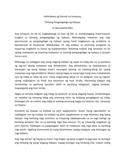Mga Halimbawa Ng Tekstong Argumentatibo  Nur Aisyah Sukor