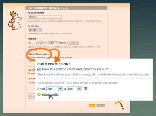 Child Permissions for Accounts