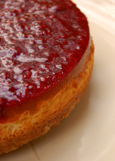 baked raspberry cheesecake