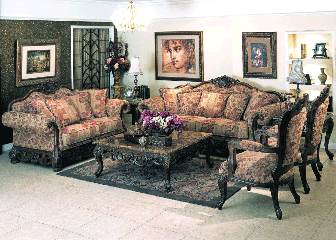 Ellianor Traditional Sofa Set Y23 | Traditional Sofas