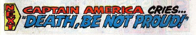 He also cries at the end of 'Old Yeller.' (Avengers #55) Avengers Next Issue