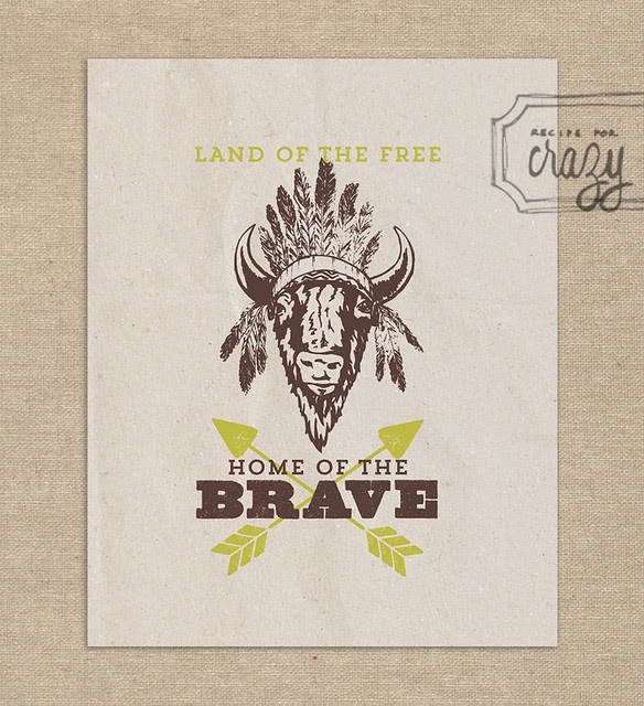 Land of the Free, Home of the Brave - 8x10 print