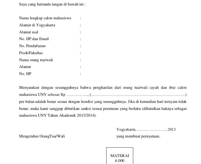 Contoh Surat Buat Keluarga