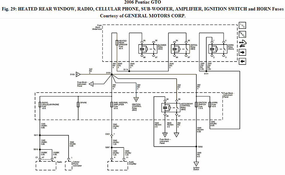 Audio Wiring Diagram 2004 Pontiac Gto - Wiring Diagram Schema