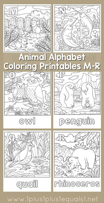 Coloring Pages Of Alphabet With Animals | Coloring Page Blog