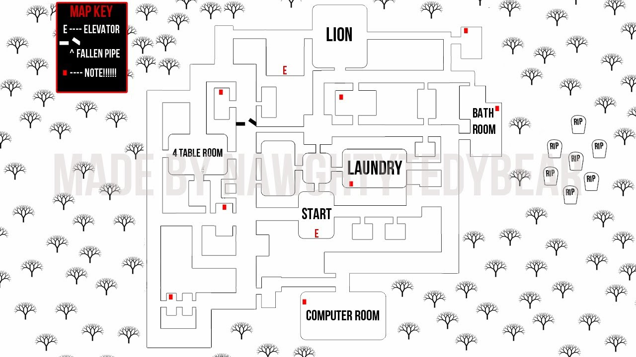 Slender Sanitorium Map