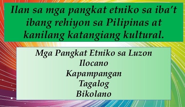 Pangkat Etniko Mga Pangasinense - Isin Sethwi