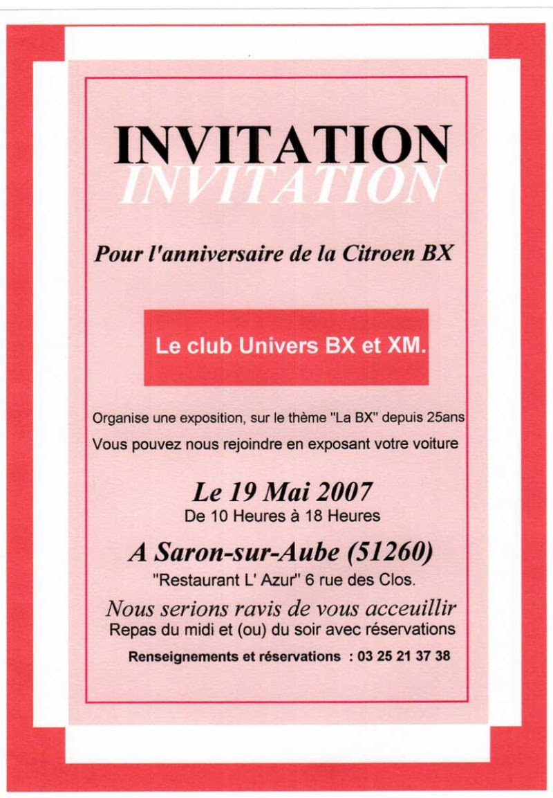Invitation Pour Un Anniversaire