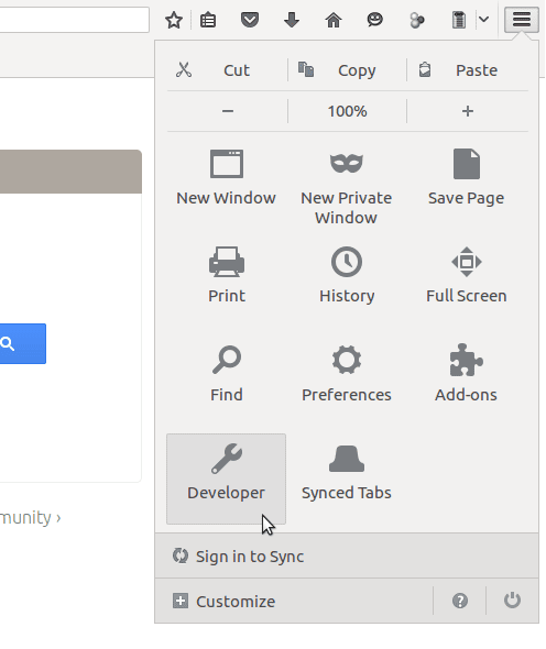 Work offline firefox developer