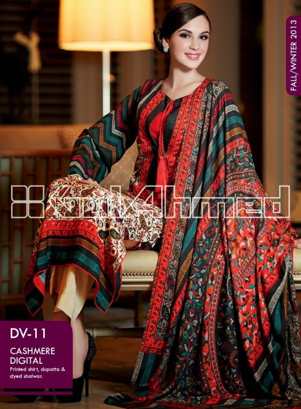 Beautiful-Cute-Girls-New-Fashion-Dress-Design-by-Gul-Ahmed-Fall-Winter-Collection-2014-7 Beautiful-Cute-Girls-New-Fashion-Dress-Design-by-Gul-Ahmed-Fall-Winter-Collection-2013-14-7