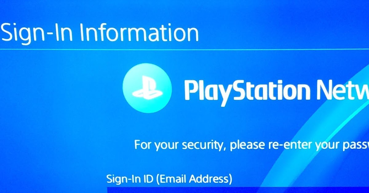 Playstation Sign In Can T Sign Into The Psn All Of A Sudden Playstation