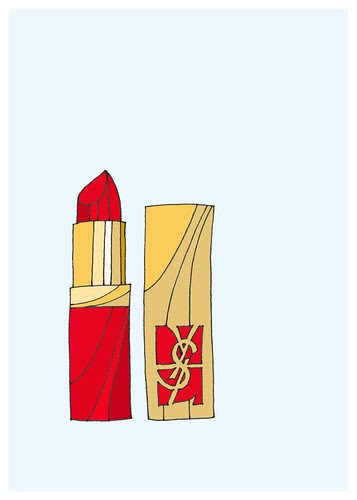 YSL lipstick 5x7