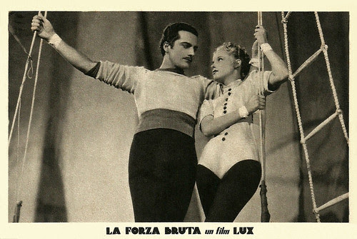 Germana Paolieri and Rossano Brazzi in La forza bruta