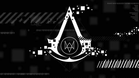 Assassins creed watch dogs logos video games wallpaper Assassins creed watch dogs logos video games wallpaper