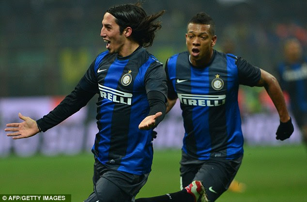 How about that? Inter came from behind when Ezequiel Schelotto powered in a header