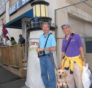 Mike and Charles in front of the Brewery