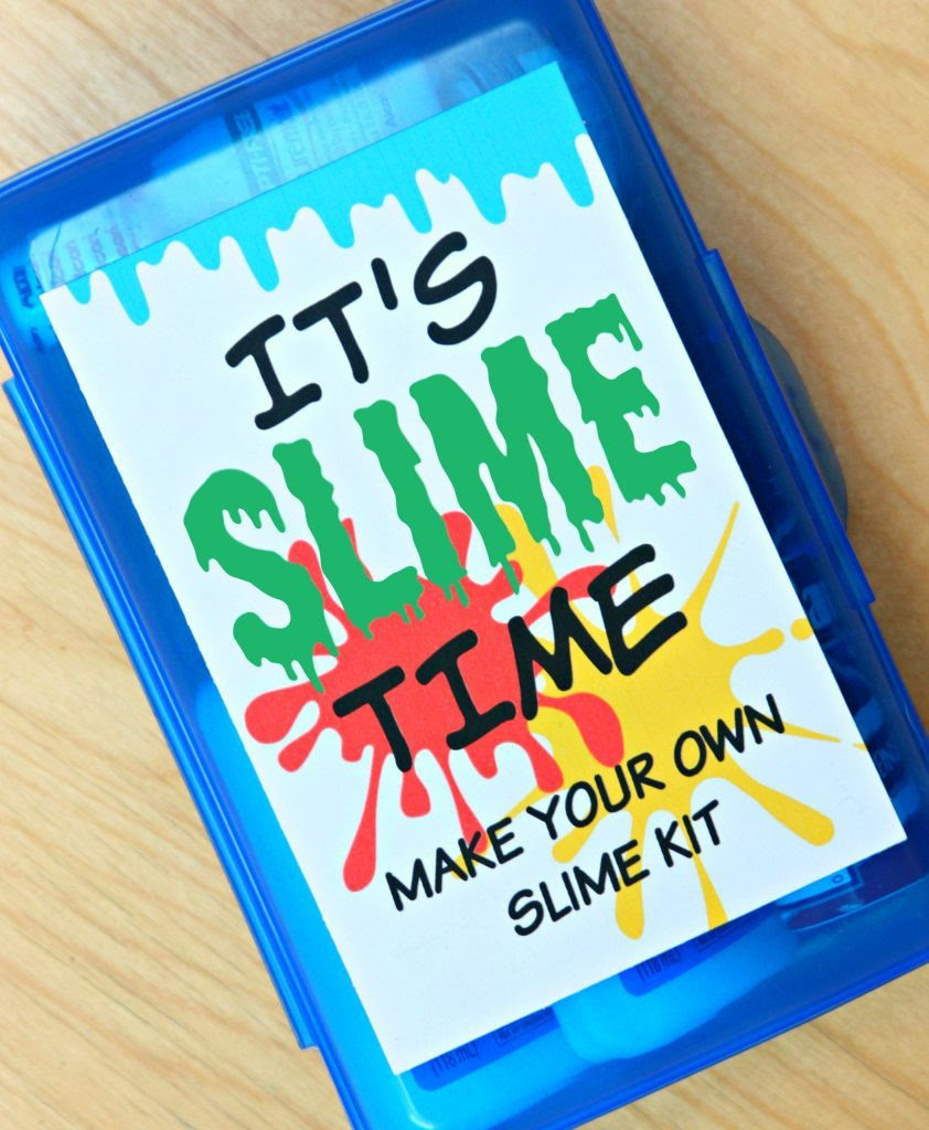how to make a DIY slime kit gift