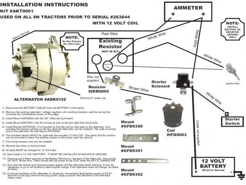 Ford Tractor Alternator Wiring Diagram