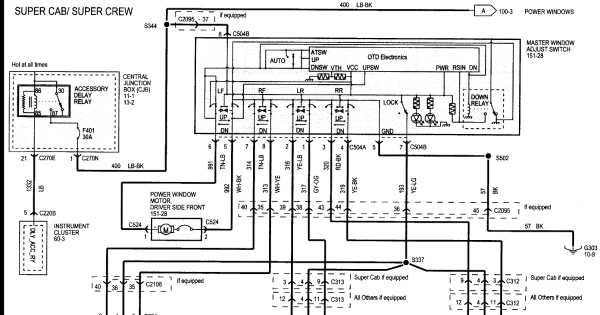 Ford F150 Window Wiring Diagram - Wiring Diagram