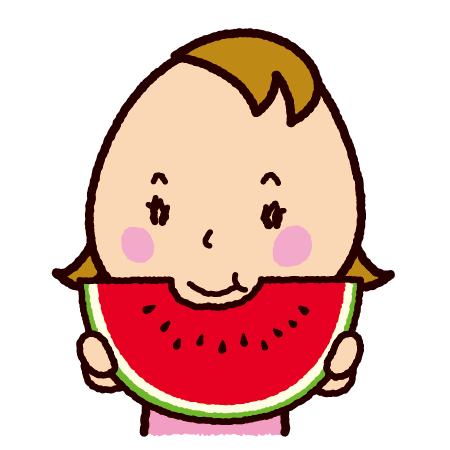 元のスイカ 食べる イラスト ただのディズニー画像