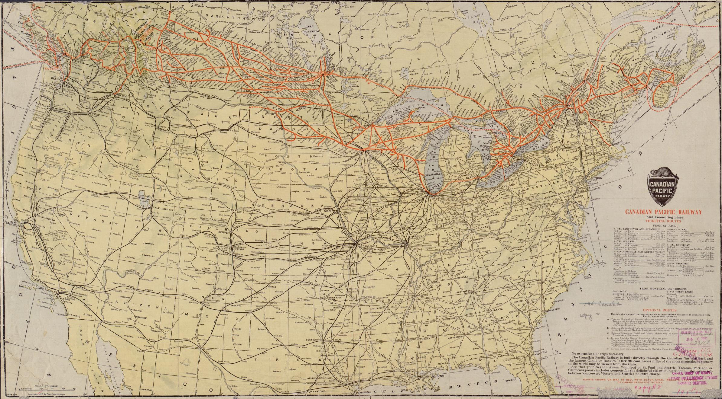 Canadian Pacific Railway Map