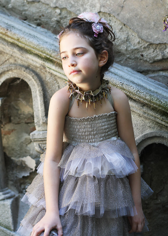 Cascade tulle skirt/dress