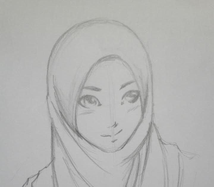 40+ Koleski Terbaik Cara Menggambar Hijab Anime Imtopsty Turvy
