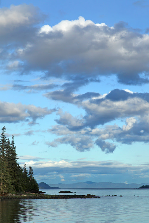 clouds over Kasaan Bay, Kasaan, Alaska