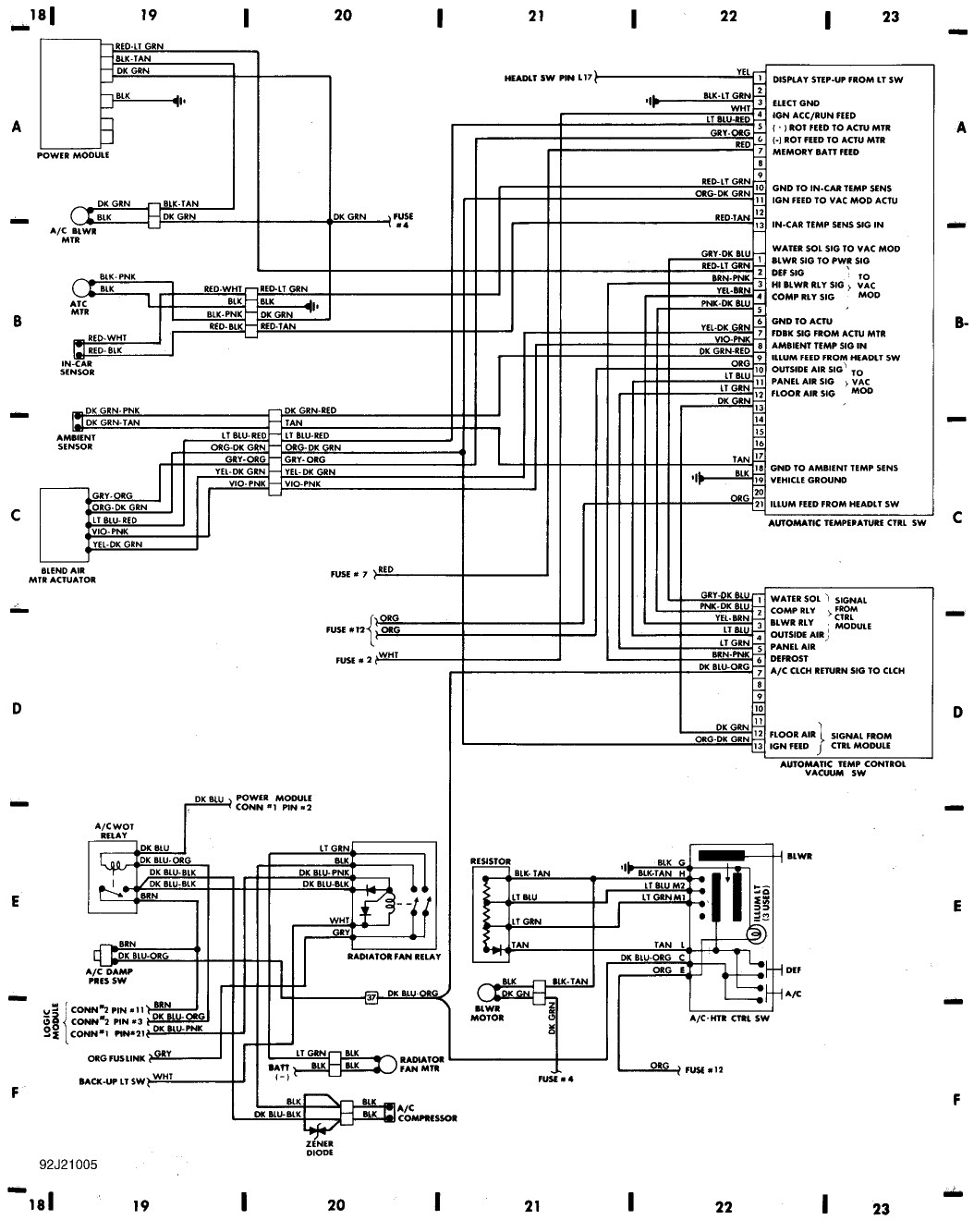 1994 Geo Tracker Fuse Box Diagram