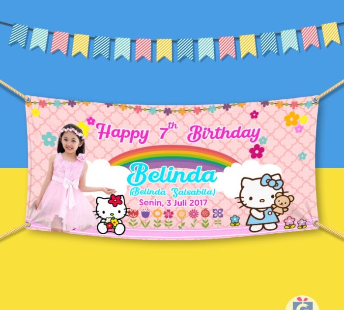  Contoh  Banner Ulang Tahun  Hello  Kitty  desain spanduk keren