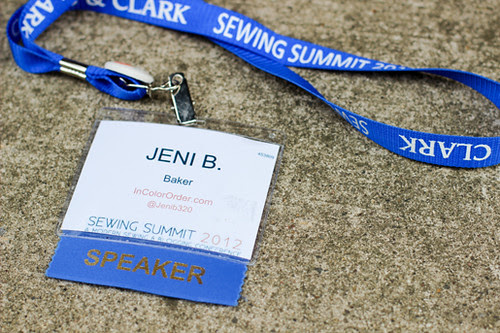 Sewing Summit 2012 by Jeni Baker