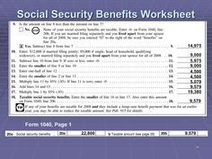 Social Security Worksheet