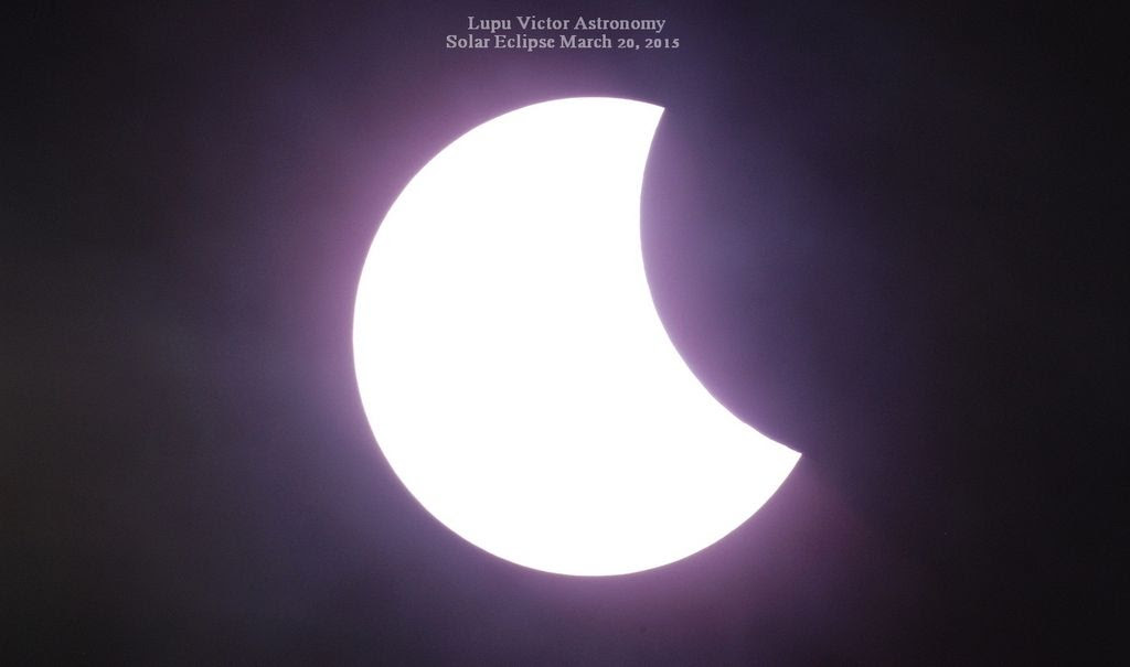 Imagini DSLR Nikon D80 Eclipsa parţială de Soare.