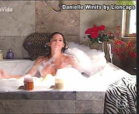Danielle Winits sensual na novela Paginas da Vida