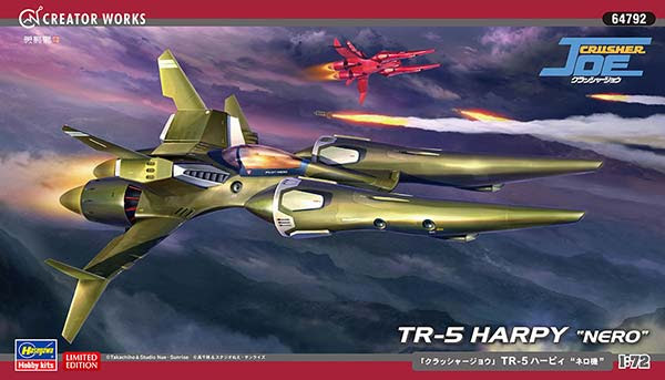 Hasegawa 1/72 TR-5 HARPY 'NERO' (Crusher Joe) (64792) English Color Guide & Paint Conversion Chart