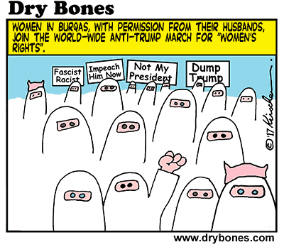 Dry Bones,America,Trump, presidency, Women's rights,never Trump,Islamic states, female genital mutilation,