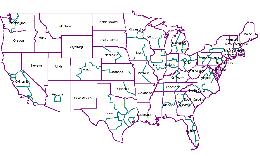Area Code Map