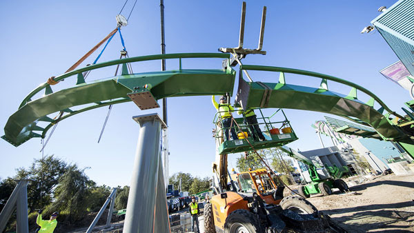The Incredible Hulk Coaster Begins Its Return