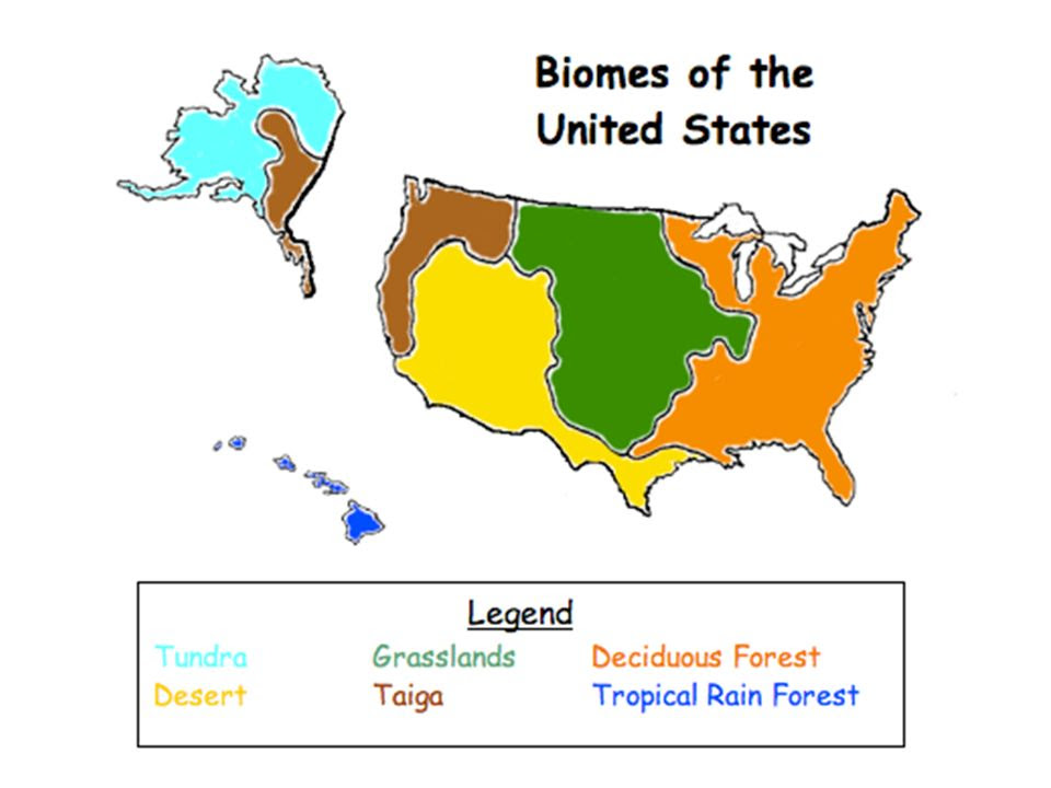 Biomes map usa
