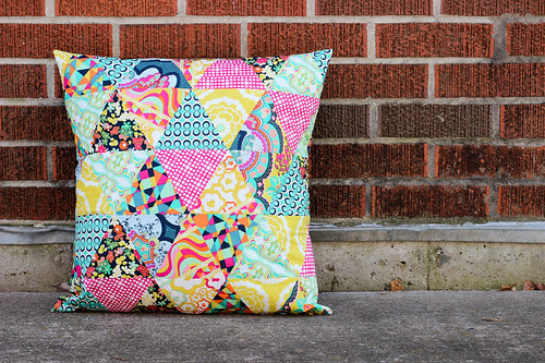 Equilateral Triangle Pillow by Jeni Baker