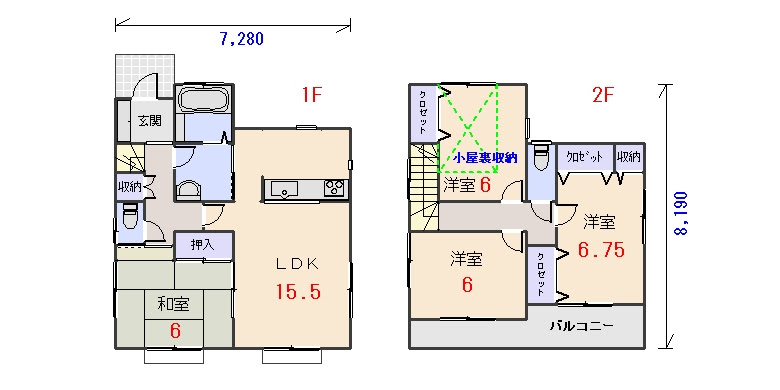 25 ++ 30 坪 間取り 縦長 327251