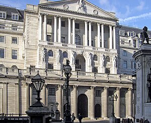 The Bank of England in Threadneedle Street, Lo... The Bank of England in Threadneedle Street, Lo...
