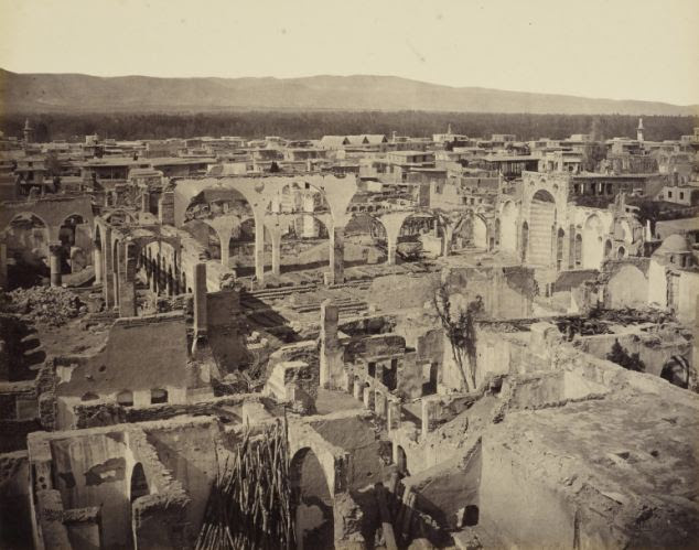 Damascus, Syria, in ruins following the conflict of 1860, when very little was known about this part of the world at the time