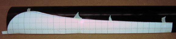 Wind turbine blade plan on PVC tube