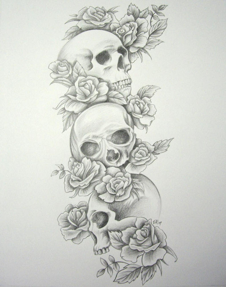 skull tattoos designs tattoo sleeve tat roses