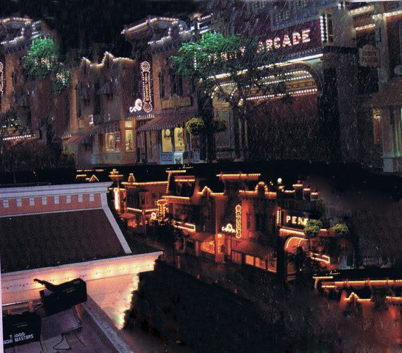 snow machine on disney roof