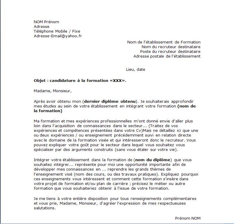 Exemple Lettre De Motivation Formation Rh  Jalan Kutai
