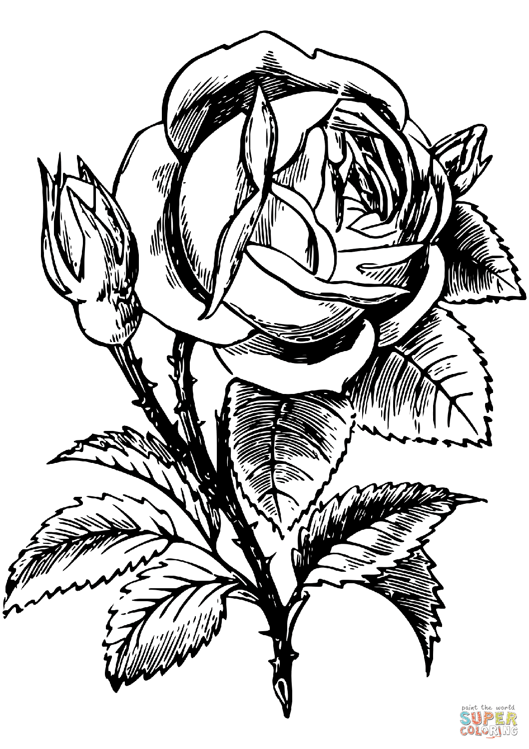 Free Printable Coloring Pages Roses Rose Coloring Pages Download And Print Rose Coloring