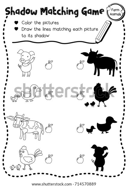 Preschool Farm Animals Worksheets For Kindergarten See More on